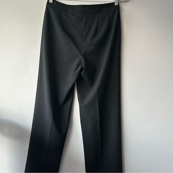 St. John Caviar Diana Straight Leg pants in black - Picture 3 of 8